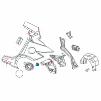 OEM Infiniti QX30 ACUTATOR Assembly-Fuel Lid Opener Diagram - 78850-5DA0C