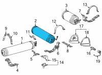 OEM 2022 Toyota Mirai Fuel Tank Diagram - 77A20-62081