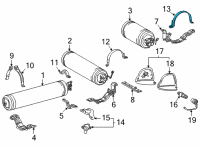 OEM Toyota Mirai Tank Strap Diagram - 77B0B-62010