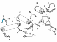 OEM 2022 Toyota Mirai Tank Strap Diagram - 77B08-62010