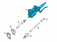 OEM Cadillac CT5 Steering Column Diagram - 84961920