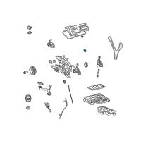 OEM 2010 Lexus RX450h Gasket, Oil Pump Diagram - 15193-0P010