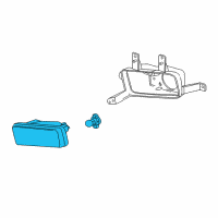 OEM Chevrolet Tahoe Fog Lamp Assembly Diagram - 22872762