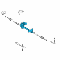 OEM 2020 Infiniti Q50 Power Steering Gear Assembly Diagram - 49200-6HL2A