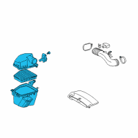 OEM Lexus Cleaner Assy, Air W/Element Diagram - 17700-38191