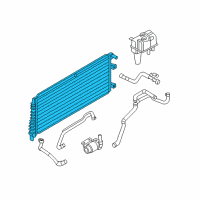 OEM 2012 Ford Escape Inverter Cooler Diagram - H2MZ-8005-X