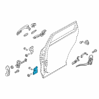 OEM Kia Sorento Hinge Assembly-Rear Door Diagram - 793502B000