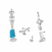 OEM Toyota Camry Coil Spring Diagram - 48131-AA361