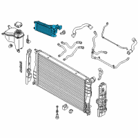 OEM 2010 BMW 335d Additional Radiator Diagram - 17-00-7-805-138