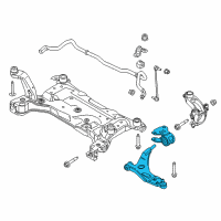 OEM 2015 Lincoln MKC Lower Control Arm Diagram - EJ7Z-3078-A