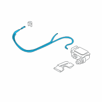 OEM Mercury Actuator Cable Diagram - 1W1Z-9A825-AA