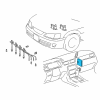 OEM 1998 Toyota Camry ECM Diagram - 89661-06492