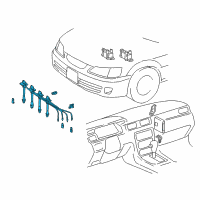 OEM 1998 Toyota Camry Cable Set Diagram - 90919-22400