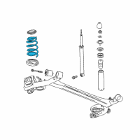 OEM Chevrolet Spark Rear Coil Spring Diagram - 95969884