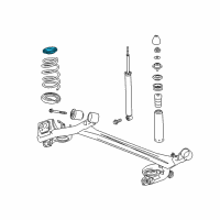 OEM 2014 Chevrolet Spark Upper Spring Insulator Diagram - 96591238
