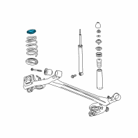 OEM 2013 Chevrolet Spark Upper Spring Insulator Diagram - 96591238