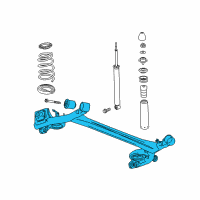 OEM Chevrolet Spark Support, Rear Suspension Diagram - 95073626