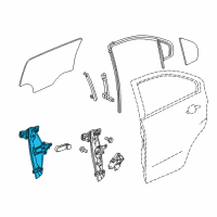 OEM 2017 Chevrolet Sonic Window Regulator Diagram - 95391125