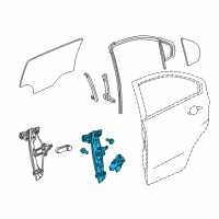 OEM 2016 Chevrolet Sonic Regulator Assembly Diagram - 95391133