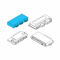 OEM 2017 BMW X3 Ecu, Rear Function Module Diagram - 61-35-7-394-649