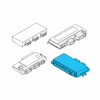 OEM 2014 BMW ActiveHybrid 7 Footwell Control Module Diagram - 61-35-6-992-948