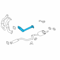 OEM Chevrolet Impala Converter & Pipe Diagram - 25820196