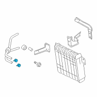OEM Chrysler Sebring Clip-Oil Cooler Line Diagram - MR281416