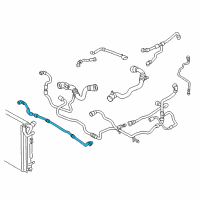 OEM 2017 BMW 330e Radiator Coolant Hose Lower Diagram - 17-12-8-616-560