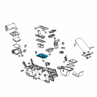 OEM 2017 Chevrolet Impala Cup Holder Diagram - 22983532