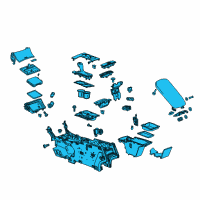 OEM 2018 Chevrolet Impala Center Console Diagram - 84185142