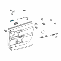 OEM 2012 Lexus CT200h Switch, Seat Memory Diagram - 84927-76020