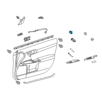 OEM 2015 Lexus CT200h Outer Mirror Control Computer Assembly Diagram - 89430-76010