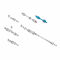 OEM 2013 Hyundai Accent Shaft Assembly-Drive, LH Diagram - 49500-1R000