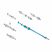 OEM Hyundai Accent Joint & Shaft Kit-Front Axle W Diagram - 49525-1R003