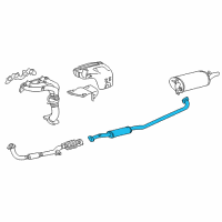 OEM Toyota Solara Intermed Pipe Diagram - 17420-03080