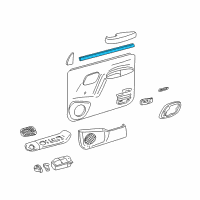 OEM Chevrolet K2500 Suburban Inner Weatherstrip Diagram - 15735502