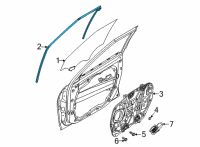 OEM 2022 Kia Seltos Run Assembly-Fr Dr WDO G Diagram - 82530Q5000