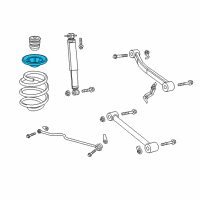 OEM 2018 Jeep Wrangler INSULATOR-Spring Diagram - 68293049AA