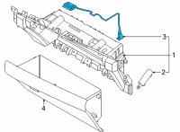 OEM 2022 Kia Carnival Lamp Assembly-Glove Box Diagram - 84547R0000