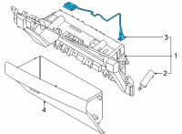 OEM Kia Carnival Lamp Assembly-Glove Box Diagram - 84547R0000