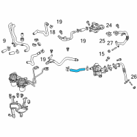 OEM 2012 Toyota Tundra Connector Hose Diagram - 17342-38070