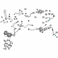 OEM 2015 Scion tC Air Tube Stud Diagram - 90126-06026