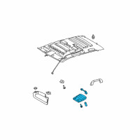 OEM 2012 Toyota Tundra Map Lamp Assembly Diagram - 63650-0C370-B0