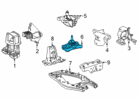 OEM 2018 Toyota Mirai Side Mount Bracket Diagram - G2325-62010