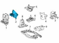 OEM 2018 Toyota Mirai Front Bracket Diagram - G2311-62010