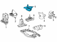 OEM 2019 Toyota Mirai Side Mount Diagram - G2372-62010