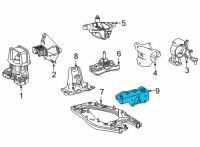 OEM 2017 Toyota Mirai Side Support Diagram - 51236-62010