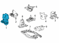 OEM 2018 Toyota Mirai Front Mount Diagram - G2361-62010