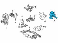 OEM Toyota Mirai Rear Mount Diagram - G2371-62010