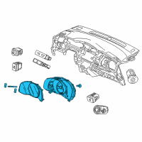 OEM Honda Meter Assembly, Combination (Rewritable) Diagram - 78100-T5R-A41